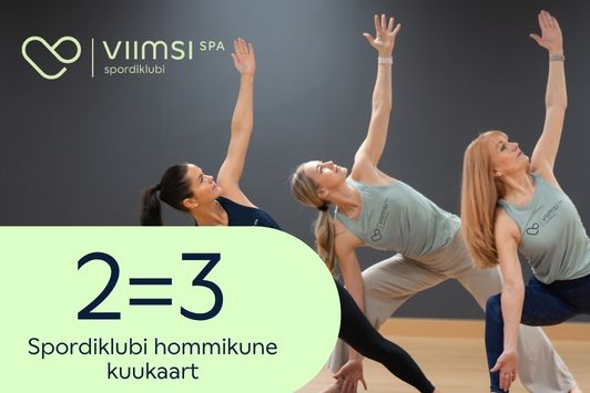 2=3 SPORDIKLUBI HOMMIKUNE KAART E-R 07:00 – 15:00 / L, P 07:00 – 22:00